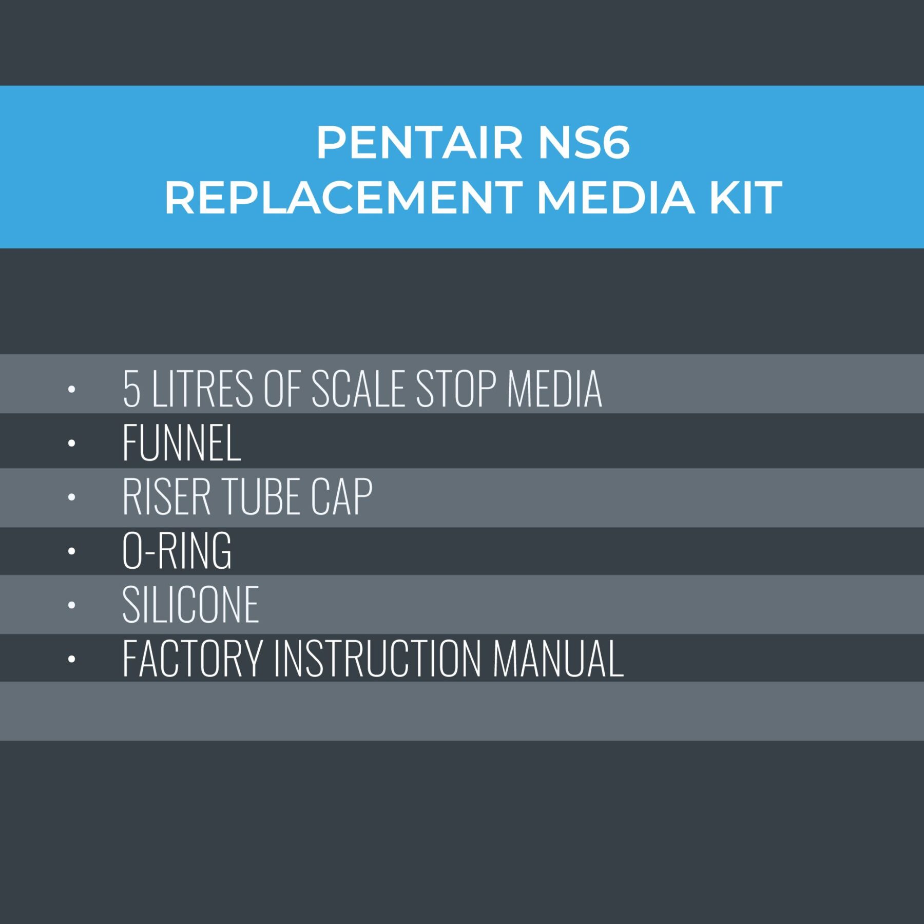 NS6-Includes Pentair PC 600-R Carbon Replacement Kit 2